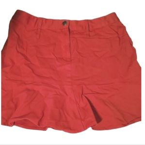 Vintage deep cherry red cotton mini skirt, 6